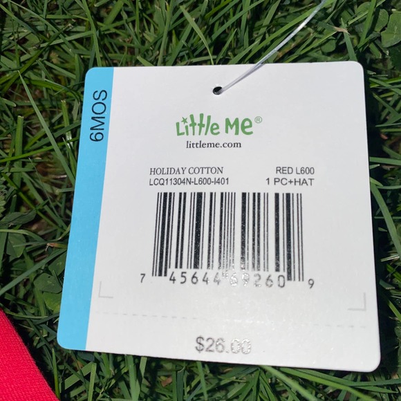 NWT Little Me Baby Boy's 2-Piece Striped Train Footie & Beanie Set (6 Months) - Picture 5 of 6